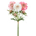16.75" Scabiosa Silk Flower Stem Bundle -Pink/Cream (pack of 12) - FBS260-PK/CR