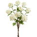 31" Snowball Silk Flower Stem Bundle -White (pack of 12) - FBS303-WH