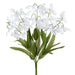 12" Snowdrop Silk Flower Bush -White (Pack of 12) - FBS452-WH