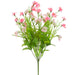 20.5" Mixed Silk Sweet Pea Flower & Fern Bush -2 Tone Pink (pack of 12) - FBS676-PK/TT