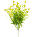 20.5" Mixed Silk Sweet Pea Flower & Fern Bush -2 Tone Yellow (pack of 12) - FBS676-YE/TT