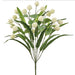 18" Globe Thistle Artificial Flower Bush -Cream (Pack of 12) - FBT005-CR