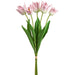 22.8" Tulip Silk Flower Stem Bundle -Soft Pink (pack of 12) - FBT100-PK/SO