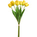 24.4" Tulip Silk Flower Stem Bundle -Yellow (pack of 12) - FBT101-YE