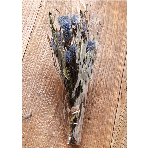 16" Globe Thistle Artificial Flower Stem Bundle -Blue/Lavender (Pack of 4) - FBT313-BL/LV