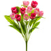 20" Silk Tulip Flower Bush -Pink/Cerise (pack of 12) - FBT678-PK/CE