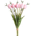 19.5" Tulip Silk Flower Bouquet -Pink (Pack of 6) - FBT702-PK