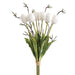 19.5" Tulip Silk Flower Bouquet -White (Pack of 6) - FBT702-WH