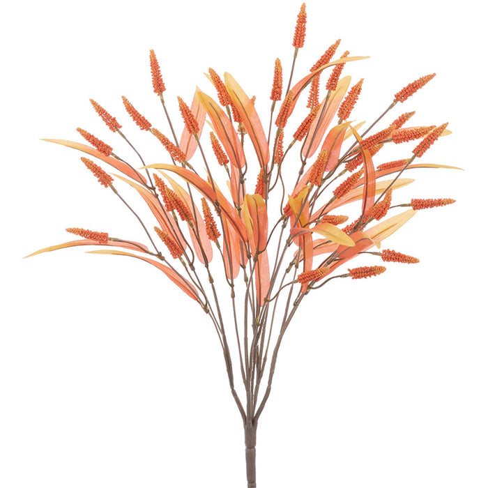 23" Veronica Silk Flower Bush -Orange (Pack of 12) - FBV022-OR