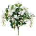 22" Silk Wisteria Hanging Flower Bush -White (pack of 12) - FBW418-WH