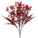 17" Artificial Tweedia Flower Bush -Burgundy (pack of 12) - FBW844-BU