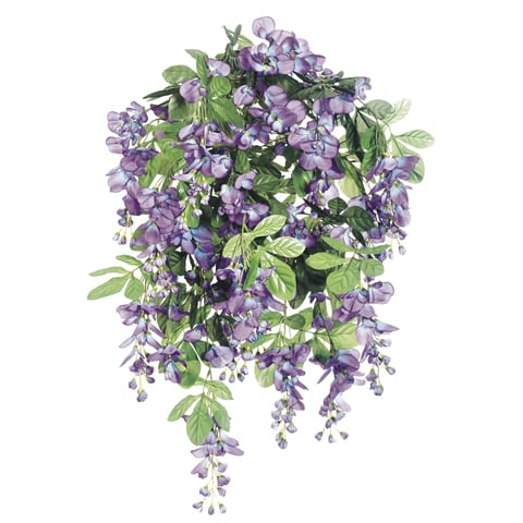 hanging wisteria plant 31" Faux Wisteria Hanging Flower Bush -Purple