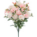 21" Mixed Magnolia, Rose & Hydrangea Silk Flower Bush -Peach/Cream (Pack of 6) - FBX501-PE/CR