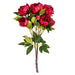 23" Silk Peony Flower Bush -Red (Pack of 4) - FD170402