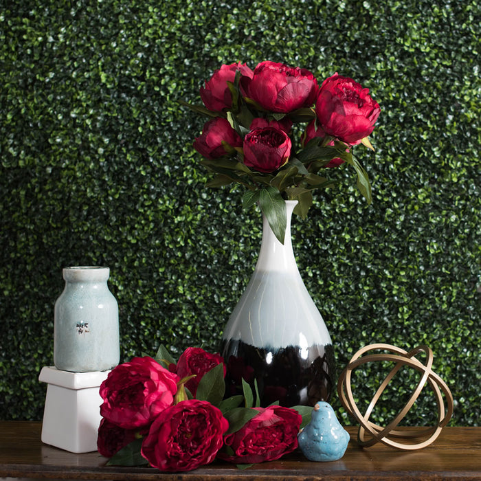 23" Silk Peony Flower Bush -Red (Pack of 4) - FD170402