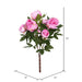 23" Silk Peony Flower Bush -Cerise (Pack of 4) - FD170403