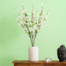 40" Silk Cherry Blossom Flower Stem -White (Pack of 6) - FD170501-3