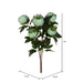 23" Peony Silk Flower Bush -Green (Pack of 4) - FD182304