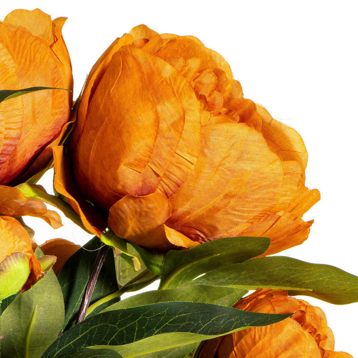 23" Peony Silk Flower Bush -Coffee (Pack of 4) - FD182376