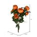 23" Peony Silk Flower Bush -Coffee (Pack of 4) - FD182376