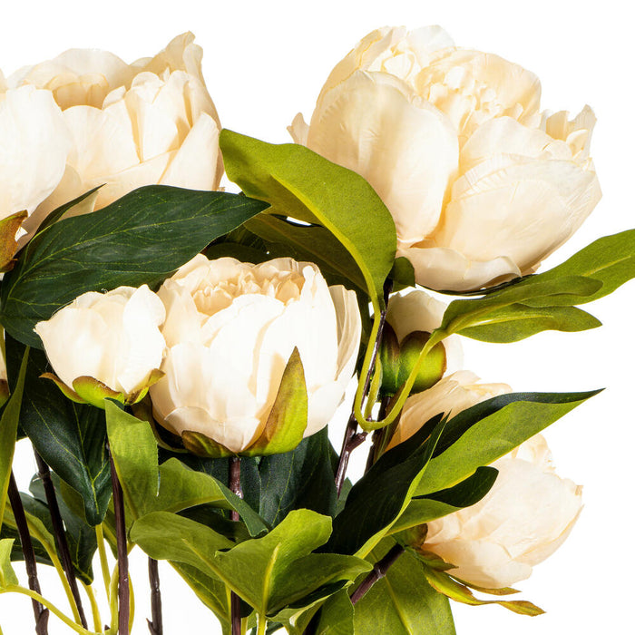 23" Peony Silk Flower Bush -Beige (Pack of 4) - FD182380