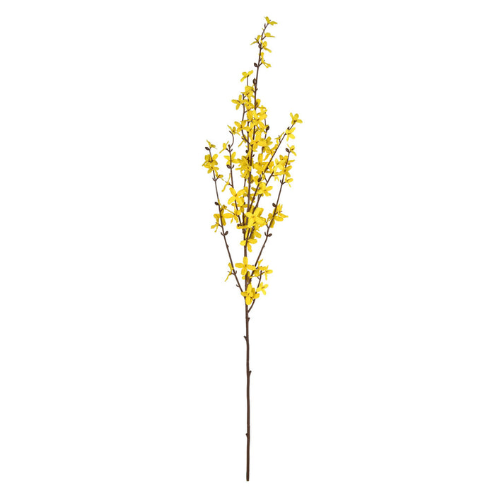 40" Silk Forsythia Blossom Flower Stem -Yellow (Pack of 12) - FD190278