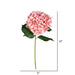 33" Hydrangea Silk Flower Stem -Pink (Pack of 6) - FD190479