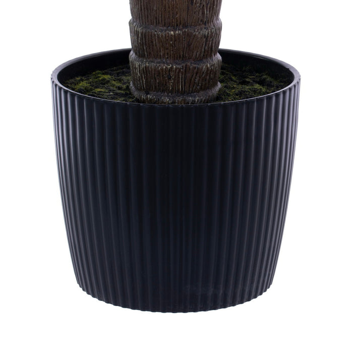 4' Outdoor UV-Resistant Artificial Nolina Ponytail Palm Plant w/Planter -Green - FE250348UV
