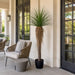 6' Outdoor UV-Resistant Artificial Nolina Ponytail Palm Plant w/Planter -Green - FE250372UV