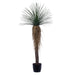 6' Outdoor UV-Resistant Artificial Nolina Ponytail Palm Plant w/Planter -Green - FE250372UV