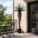 7'2" Outdoor UV-Resistant Artificial Nolina Ponytail Palm Plant w/Planter -Green - FE250386UV