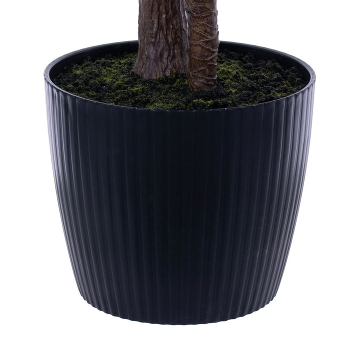 6'8" Outdoor UV-Resistant Artificial Areca Palm Tree w/Planter -Green - FE250580UV