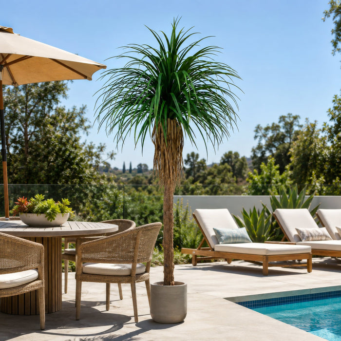 8'6" Outdoor UV-Resistant Artificial Yucca Tree 2/Pot -Green - FE251780UV