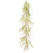 5' Plastic Rattail Grass Artificial Flower Garland -Cream/Green (pack of 2) - FGG792-CR/GR