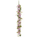 6' Hydrangea & Blossom Silk Flower Garland -Lavender/Green (pack of 2) - FGM835-LV/GR