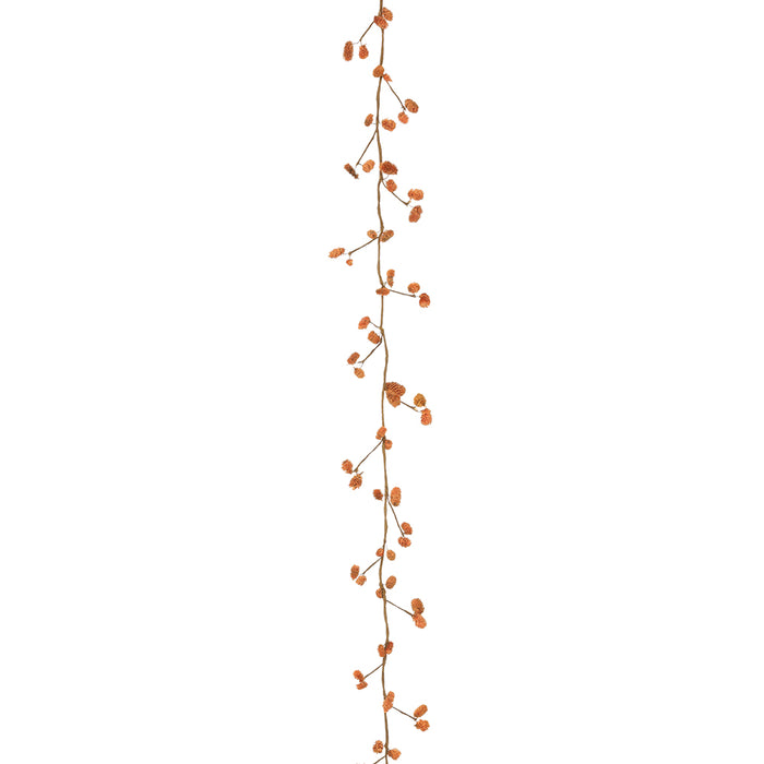 6' Artificial Osmanthus Pod Garland -Flame (Pack of 6) - FGP044-FL