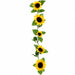 6' Sunflower Silk Flower Garland -Yellow (Pack of 12) - FGS851-YE