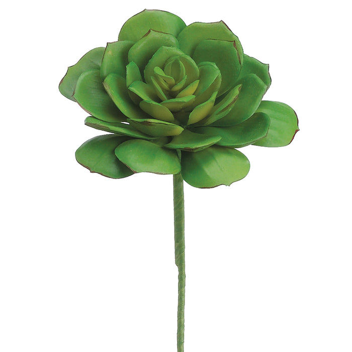 9.5" Echeveria Artificial Bouquet Stem Pick -Green (pack of 24) - FKE070-GR