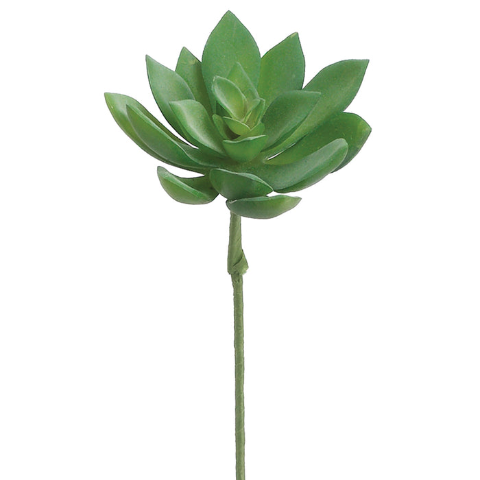 9.5" Small Echeveria Artificial Bouquet Stem Pick -Green/Gray (pack of 24) - FKE075-GR/GY