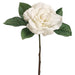 11" Gardenia Silk Flower Corsage Stem Pick -Cream (pack of 12) - FKG121-CR