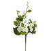 17" Mixed Hydrangea & Snowball Silk Flower Stem -White (Pack of 12) - FKH023-WH