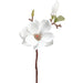 14.5" Magnolia Silk Flower Stem -White (Pack of 12) - FKM021-WH