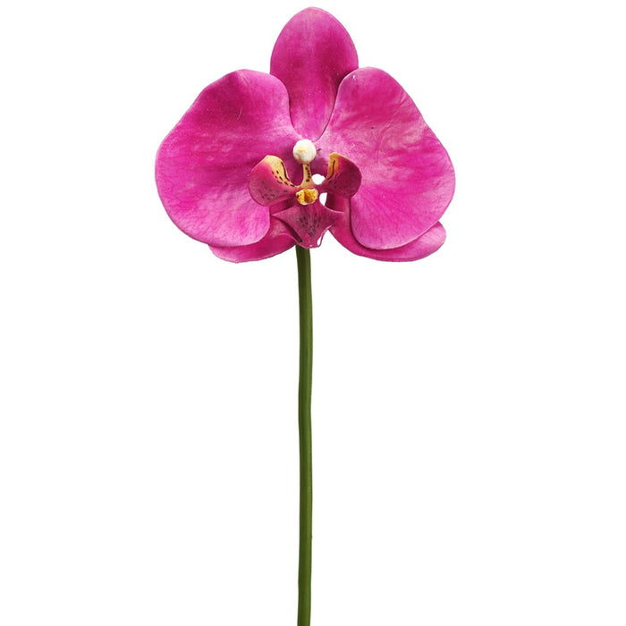 10" Silk Phalaenopsis Orchid Flower Stem Pick -2 Tone Orchid (pack of 12) - FKO684-OC/TT