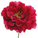 9" Peony Silk Flower Corsage Stem Pick -Hot Pink (pack of 24) - FKP162-PK/HT