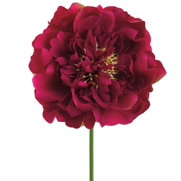 9.5" Real Touch Peony Silk Flower Stem Pick -Orchid (Pack of 24) - FKP330-OC