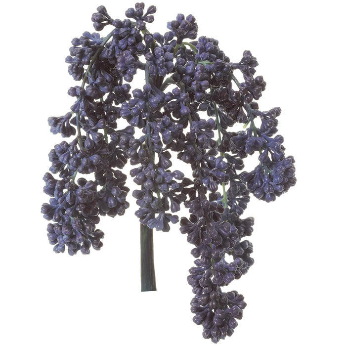 12" Artificial Sedum Succulent Stem -Blue (pack of 12) - FKS012-BL