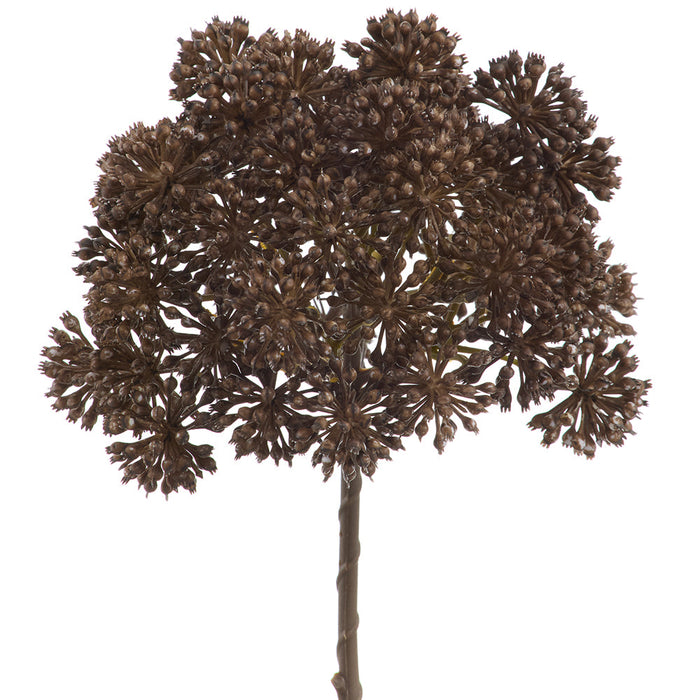 10" Sedum Artificial Flower Stem Pick -Brown (Pack of 12) - FKS100-BR