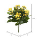 17.25" Silk Kalanchoe Flower Bush -Yellow (Pack of 4) - FL170103