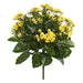 15" Silk Kalanchoe Flower Bush -Yellow (Pack of 4) - FL170203