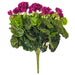 17.5" Silk Geranium Flower Bush -Purple (Pack of 4) - FL170401